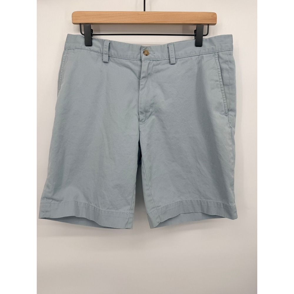 Polo Ralph Lauren Chino Shorts Mens 35 Light Blue Good Classic Cotton Twill